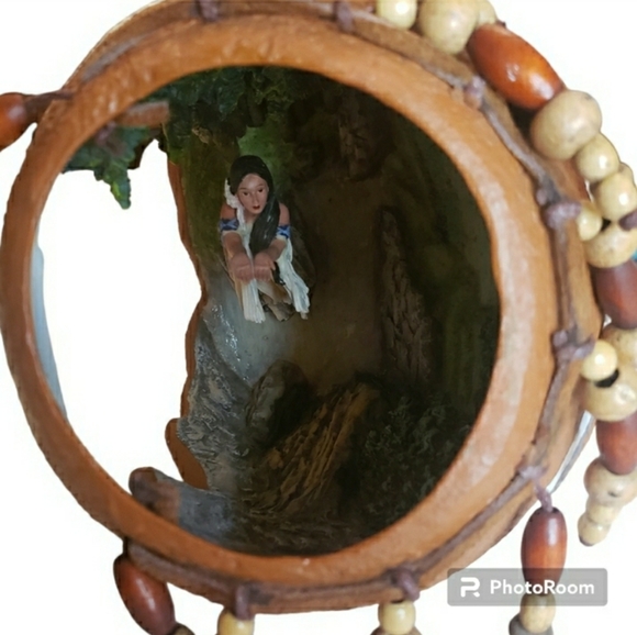 Eagle Spirit Decor Native Indian Clay Vase Mint VTG Ashton Drake 💜 - Picture 10 of 14